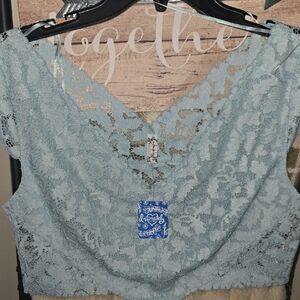 Delicate Lace Bralette in Light Blue